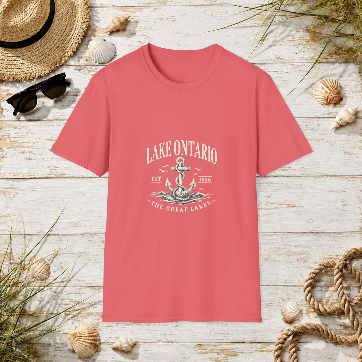 Anchor Graphic T‑Shirt — “I Am Onward” Nautical Vintage Tee