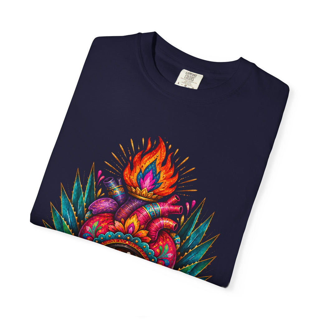 Heart of My Land T‑Shirt — Corazón de Mi Tierra Sacred Heart Graphic Tee