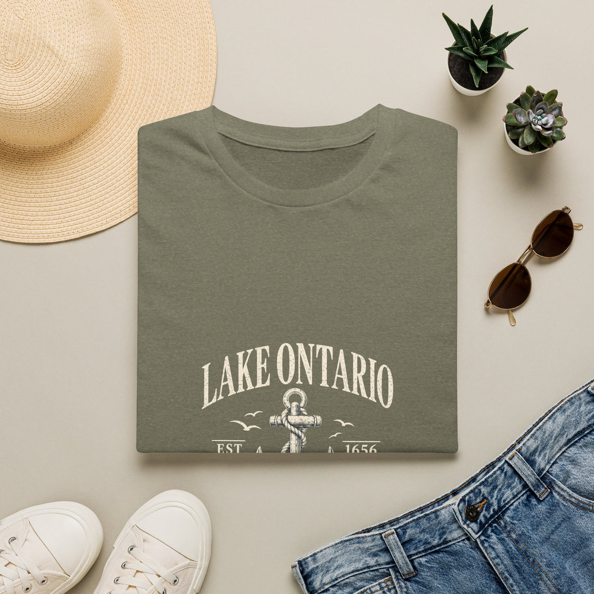 Anchor Graphic T‑Shirt — “I Am Onward” Nautical Vintage Tee