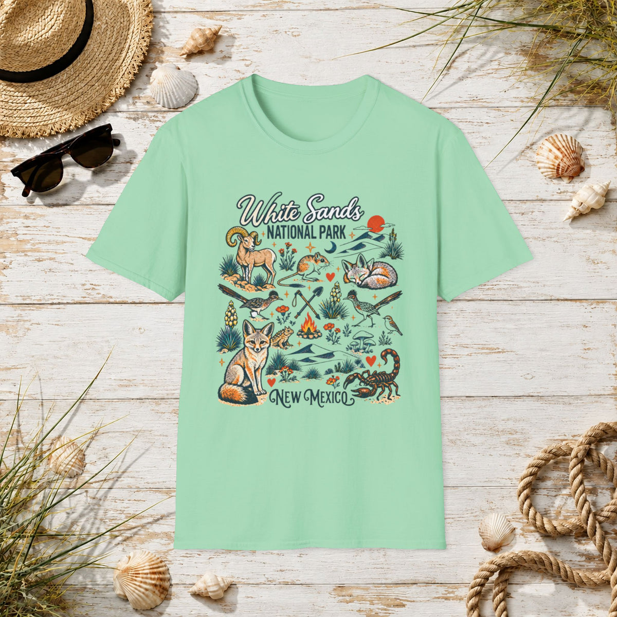 White Sands National Park T-Shirt — New Mexico Desert Wildlife Graphic Tee