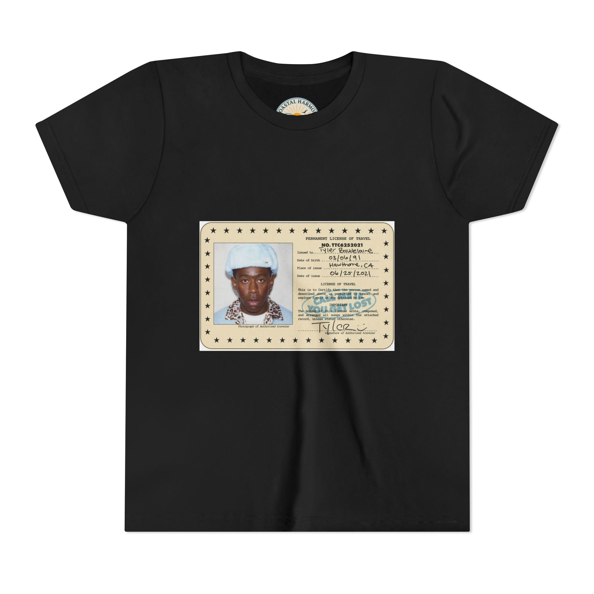 Youth Tee — Vintage ID Card Photo Print