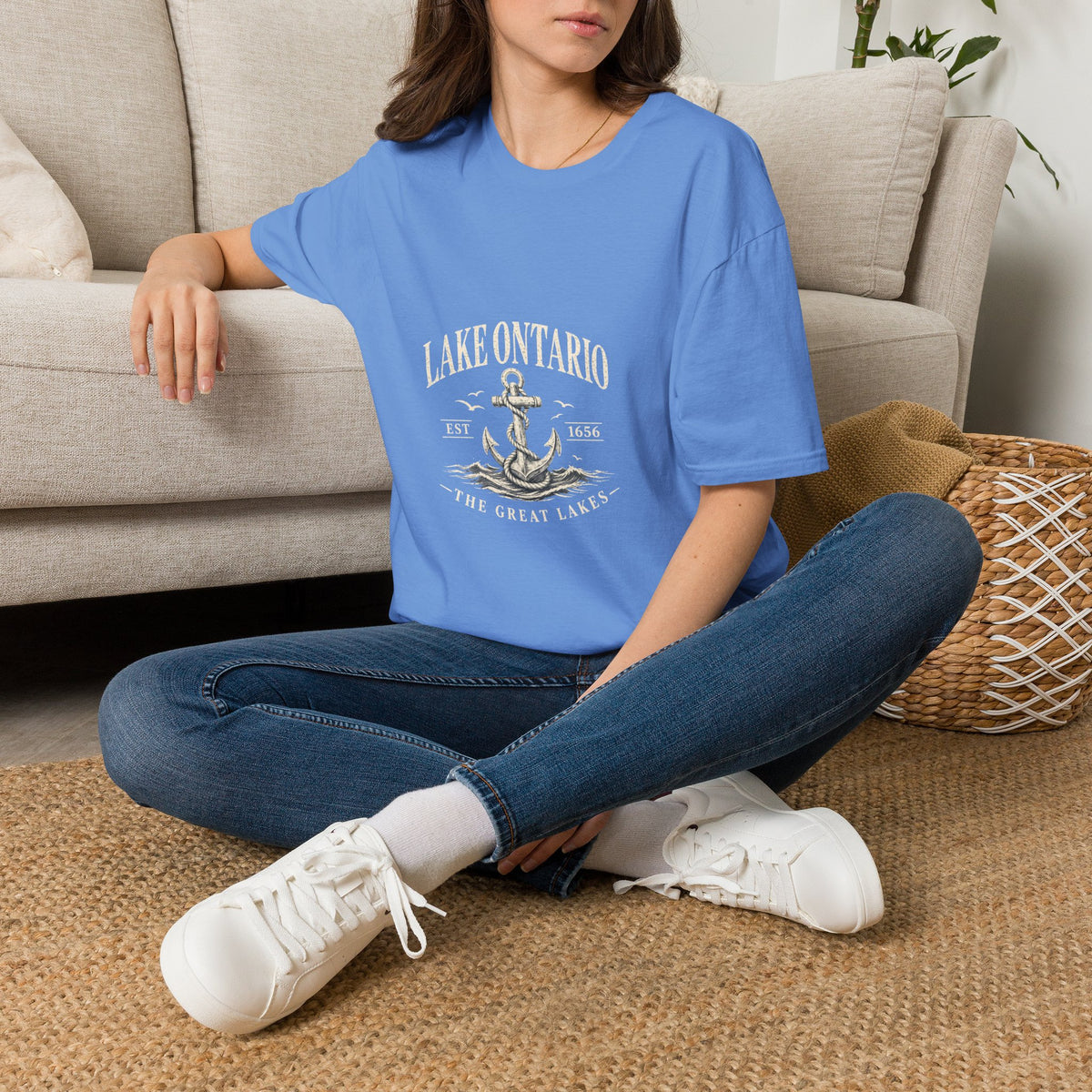 Anchor Graphic T‑Shirt — “I Am Onward” Nautical Vintage Tee