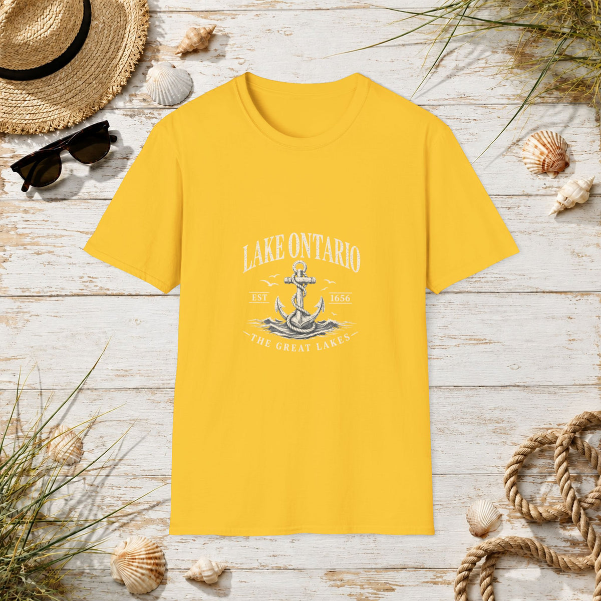 Anchor Graphic T‑Shirt — “I Am Onward” Nautical Vintage Tee