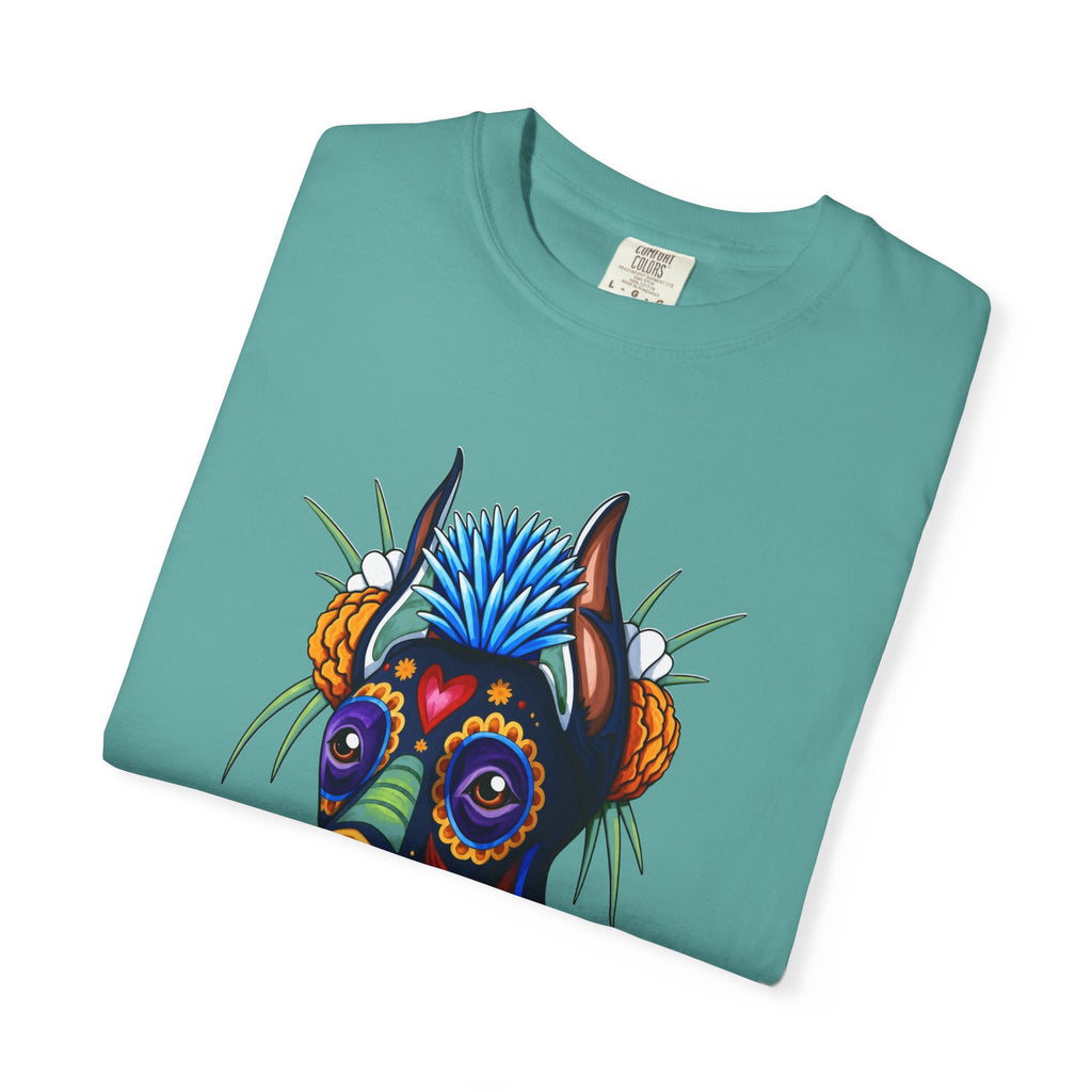 Doberman Día de los Muertos Graphic T-Shirt