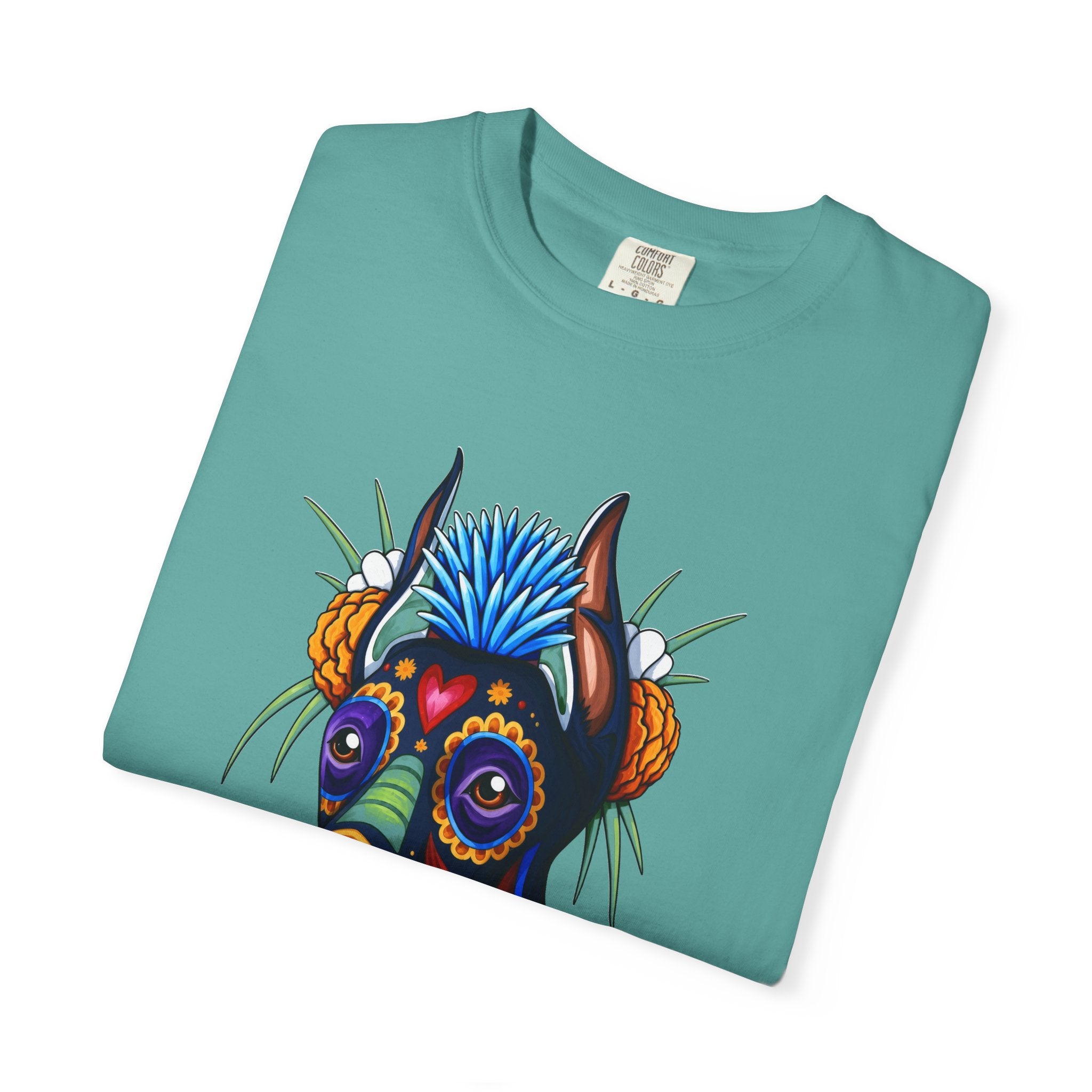 Doberman Día de los Muertos Graphic T-Shirt