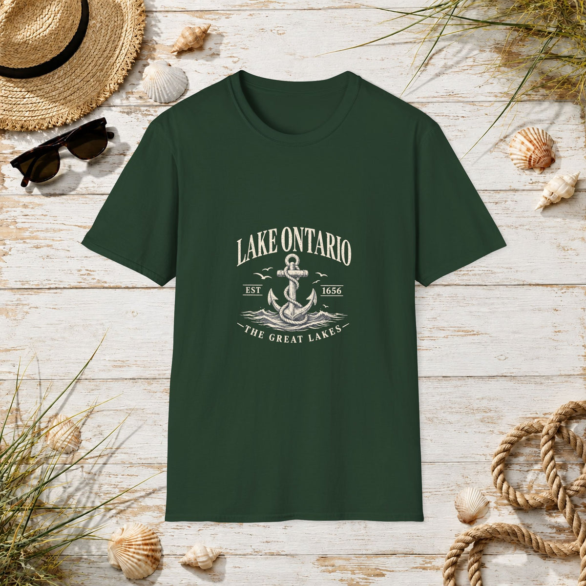 Anchor Graphic T‑Shirt — “I Am Onward” Nautical Vintage Tee