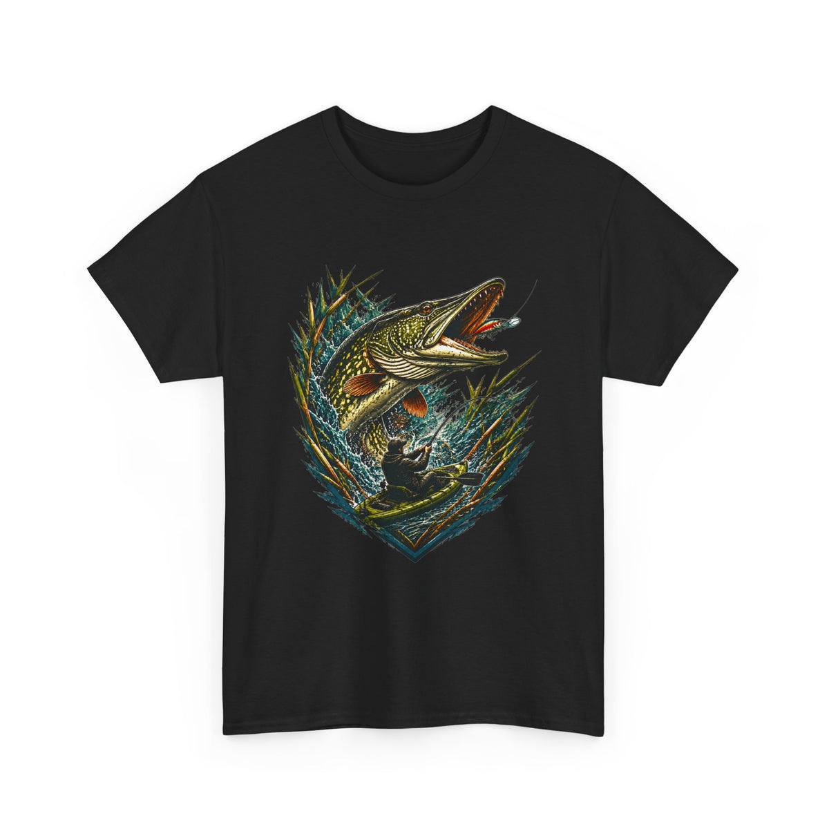 Fishing Bass T-Shirt — Largemouth Fish Graphic Tee
