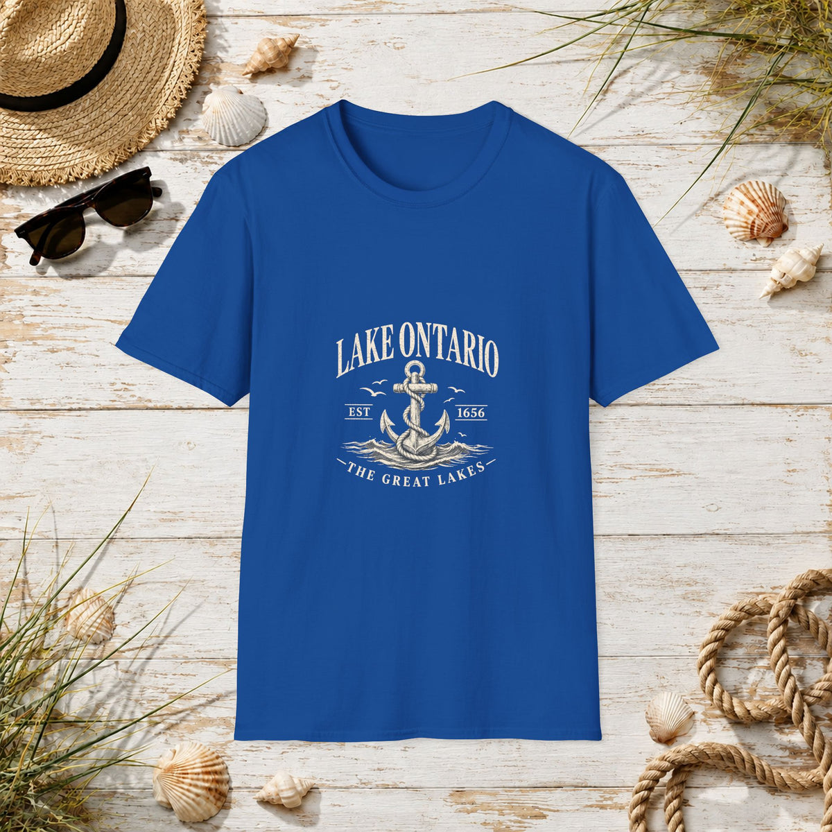 Anchor Graphic T‑Shirt — “I Am Onward” Nautical Vintage Tee