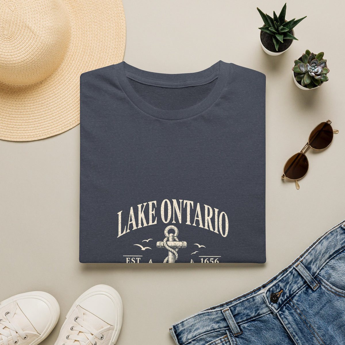 Anchor Graphic T‑Shirt — “I Am Onward” Nautical Vintage Tee