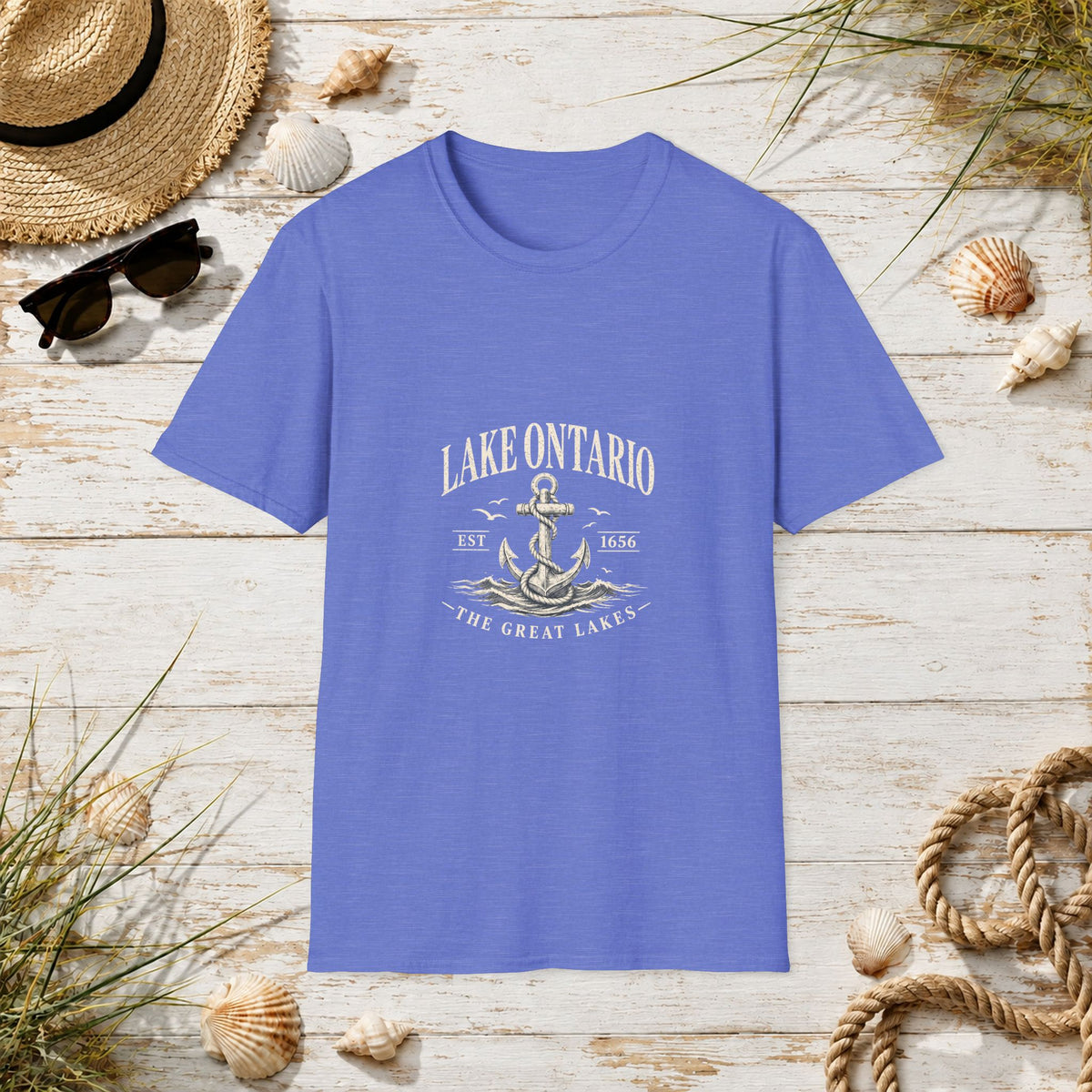 Anchor Graphic T‑Shirt — “I Am Onward” Nautical Vintage Tee
