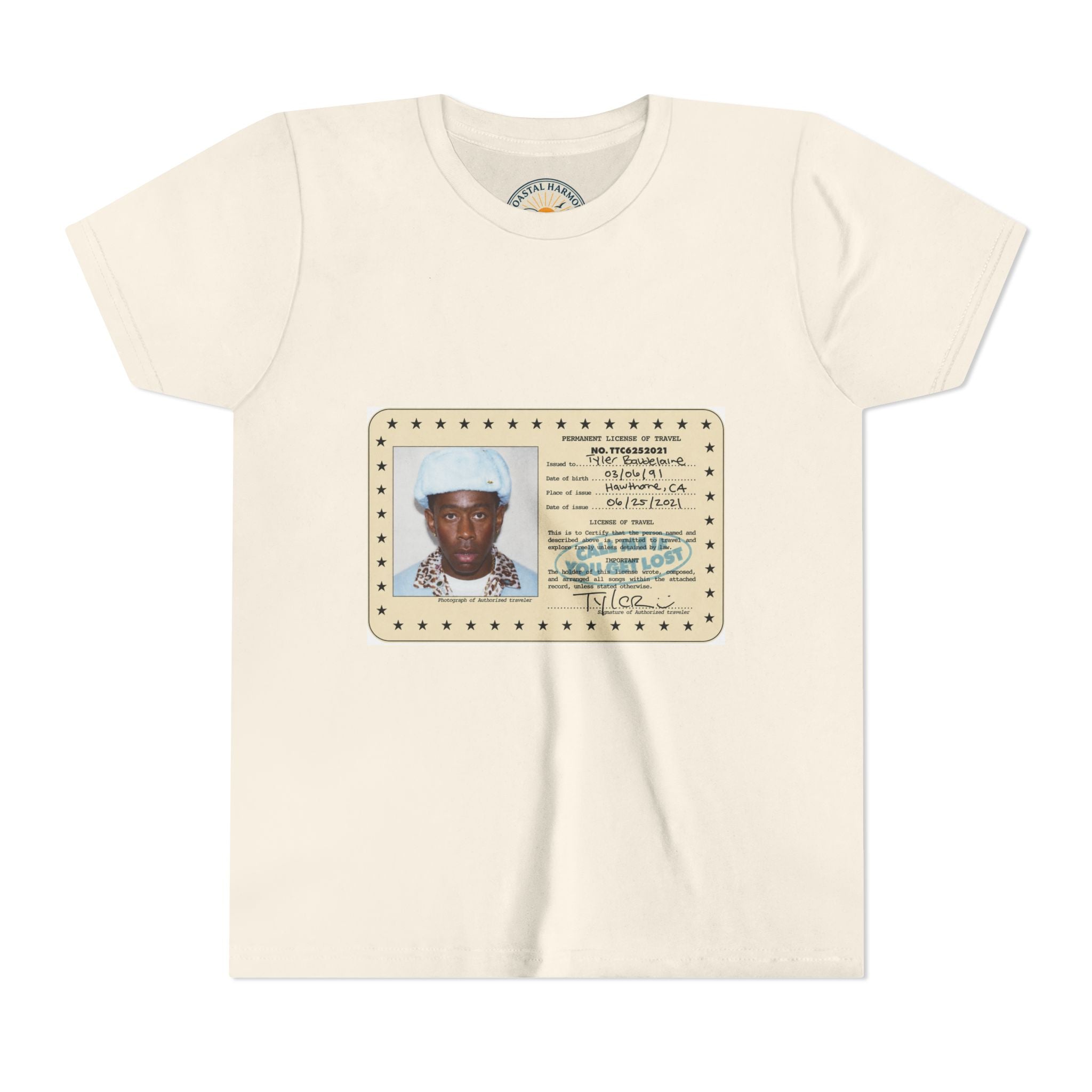 Youth Tee — Vintage ID Card Photo Print