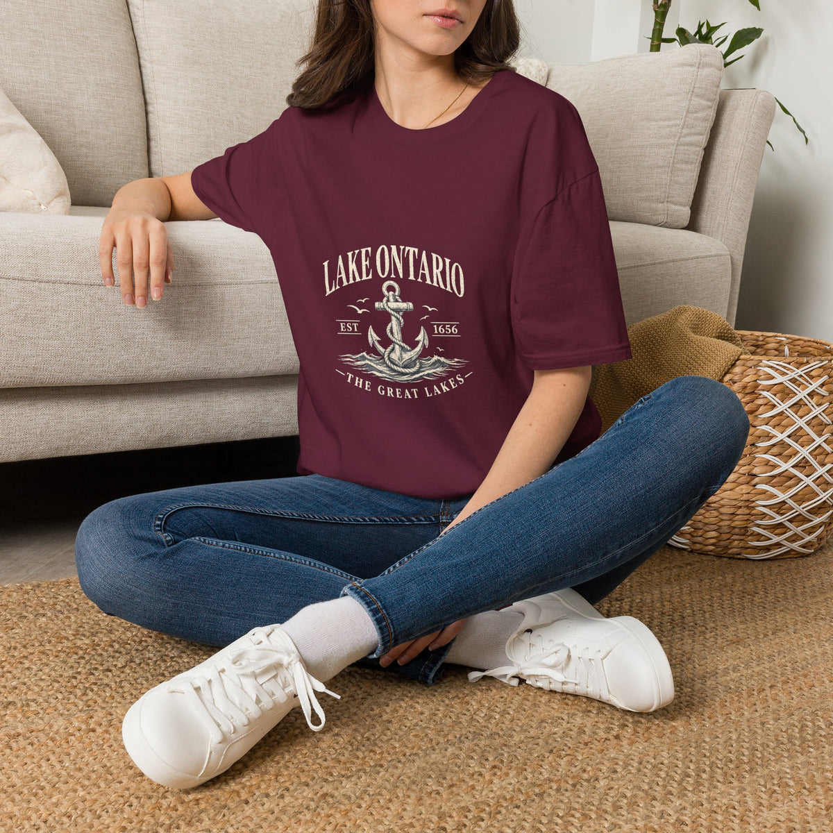 Anchor Graphic T‑Shirt — “I Am Onward” Nautical Vintage Tee
