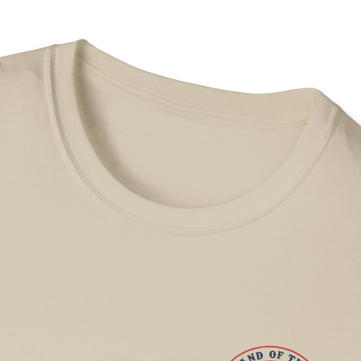America Vintage Badge T-Shirt — "Land of the Free, Because of the Brave"