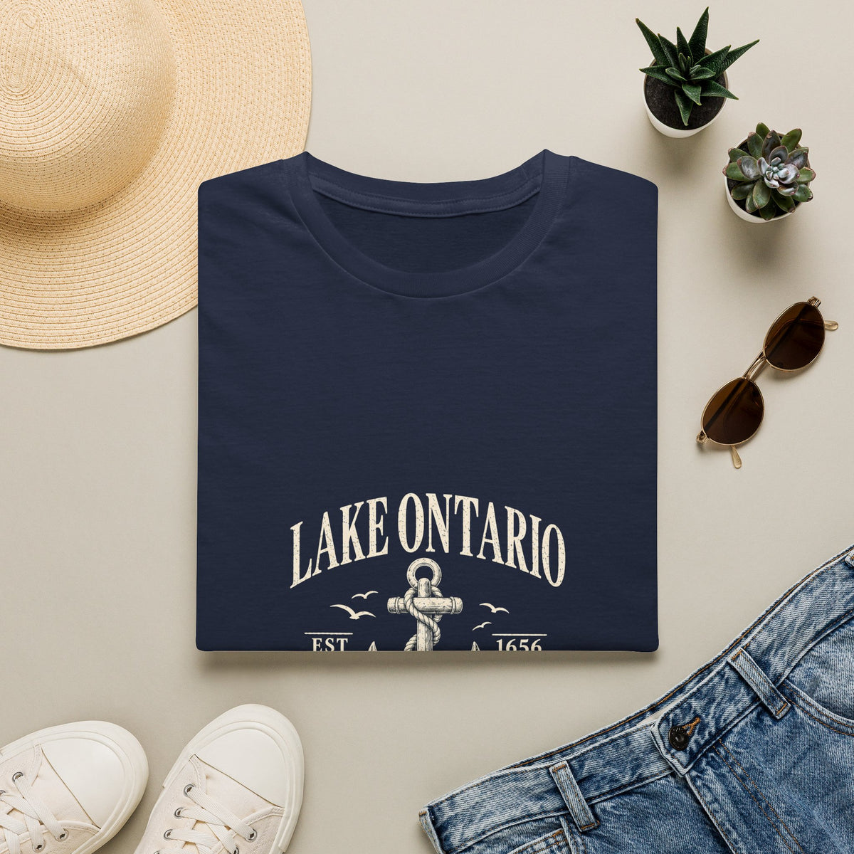 Anchor Graphic T‑Shirt — “I Am Onward” Nautical Vintage Tee