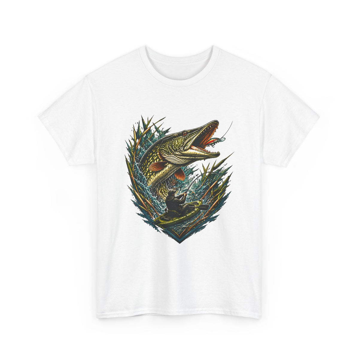 Fishing Bass T-Shirt — Largemouth Fish Graphic Tee