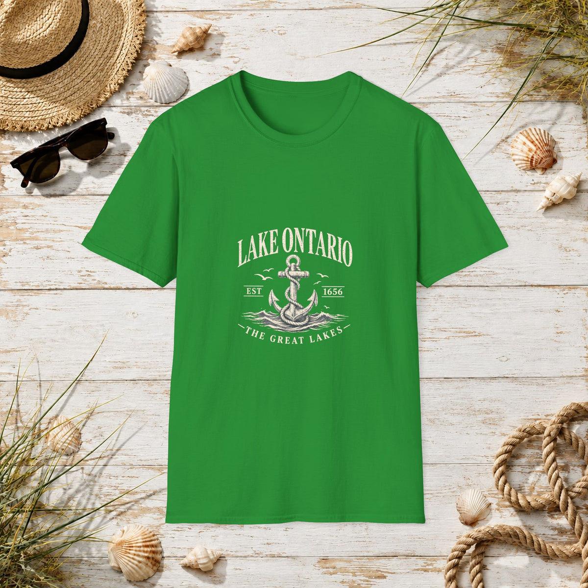 Anchor Graphic T‑Shirt — “I Am Onward” Nautical Vintage Tee