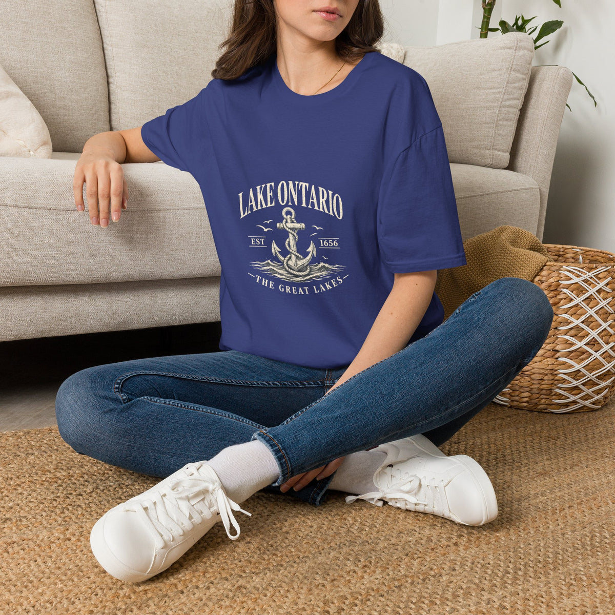 Anchor Graphic T‑Shirt — “I Am Onward” Nautical Vintage Tee