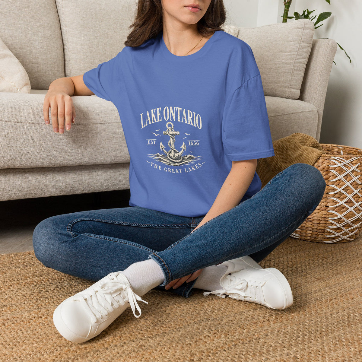 Anchor Graphic T‑Shirt — “I Am Onward” Nautical Vintage Tee