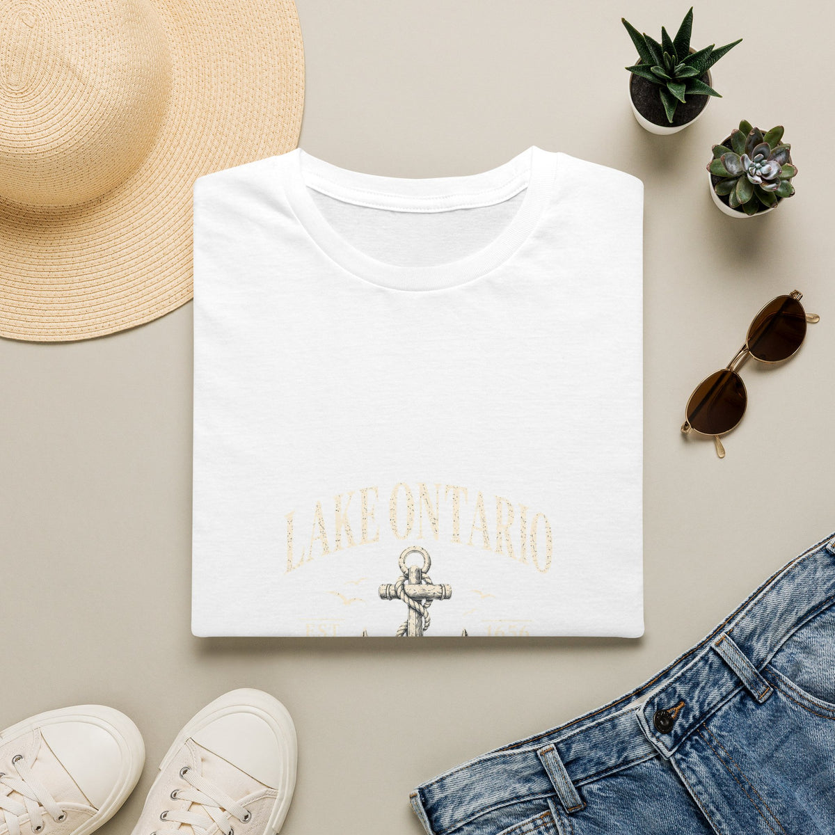 Anchor Graphic T‑Shirt — “I Am Onward” Nautical Vintage Tee