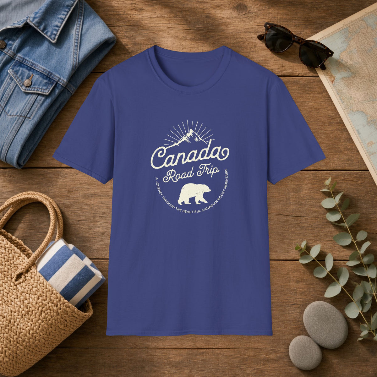 Canada Road Trip T‑Shirt — Vintage Mountain & Bear Travel Tee