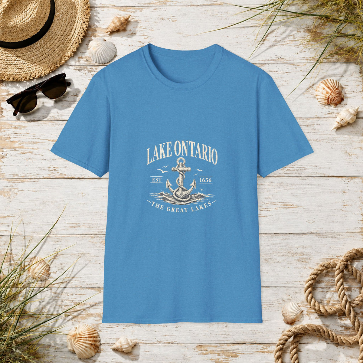 Anchor Graphic T‑Shirt — “I Am Onward” Nautical Vintage Tee