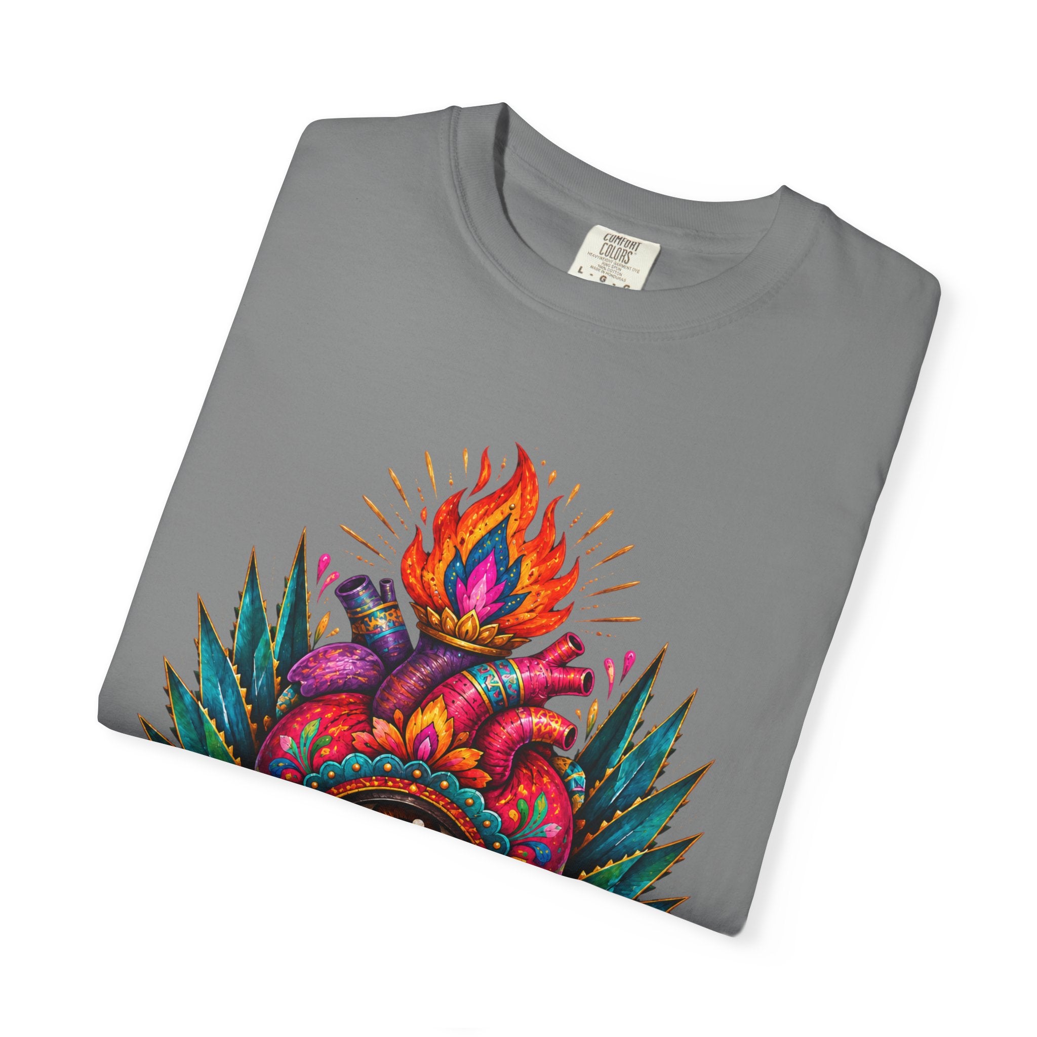 Heart of My Land T‑Shirt — Corazón de Mi Tierra Sacred Heart Graphic Tee