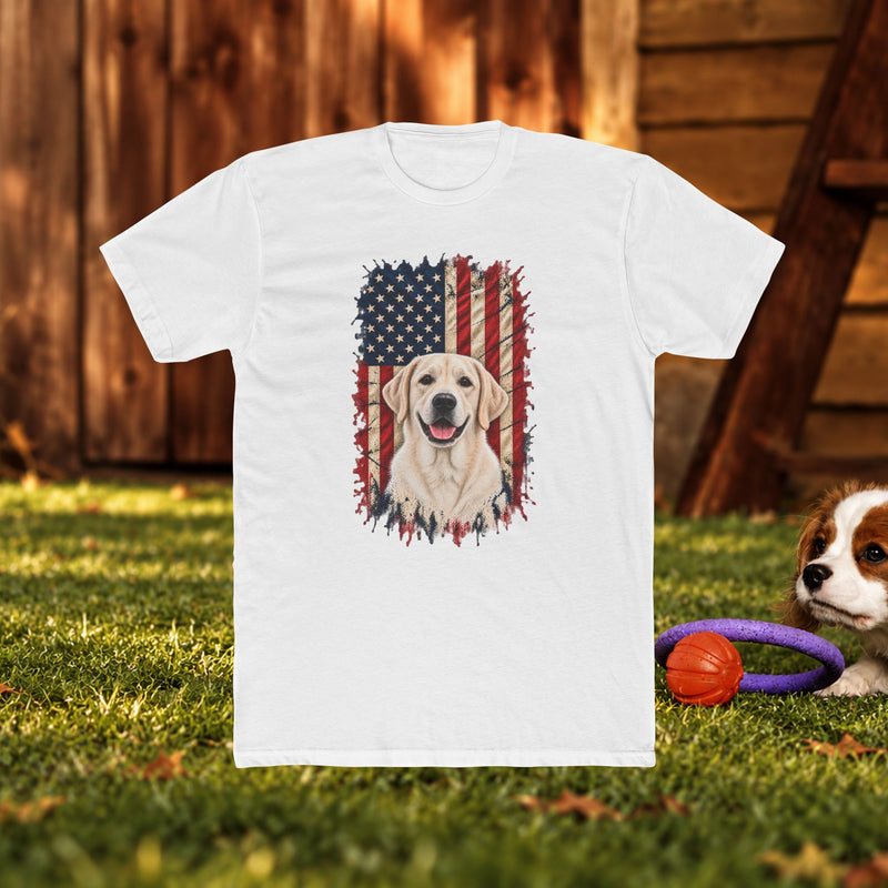 American Flag Labrador T-Shirt — Patriotic Dog Lover Tee