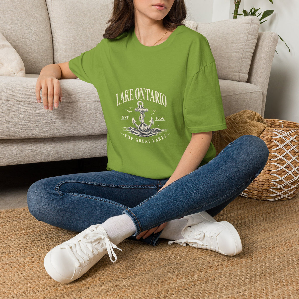 Anchor Graphic T‑Shirt — “I Am Onward” Nautical Vintage Tee