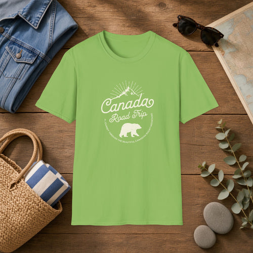 Canada Road Trip T‑Shirt — Vintage Mountain & Bear Travel Tee