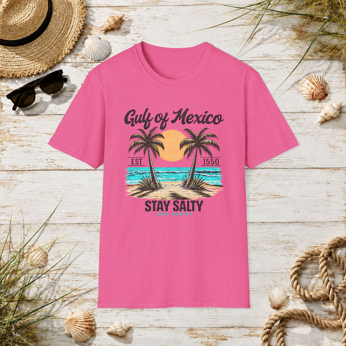 Gulf of Mexico Vintage Palm T‑Shirt