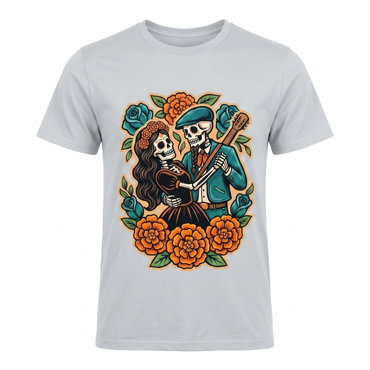Mariachi Macabre T-Shirt — Day of the Dead Skeleton Guitar Tee