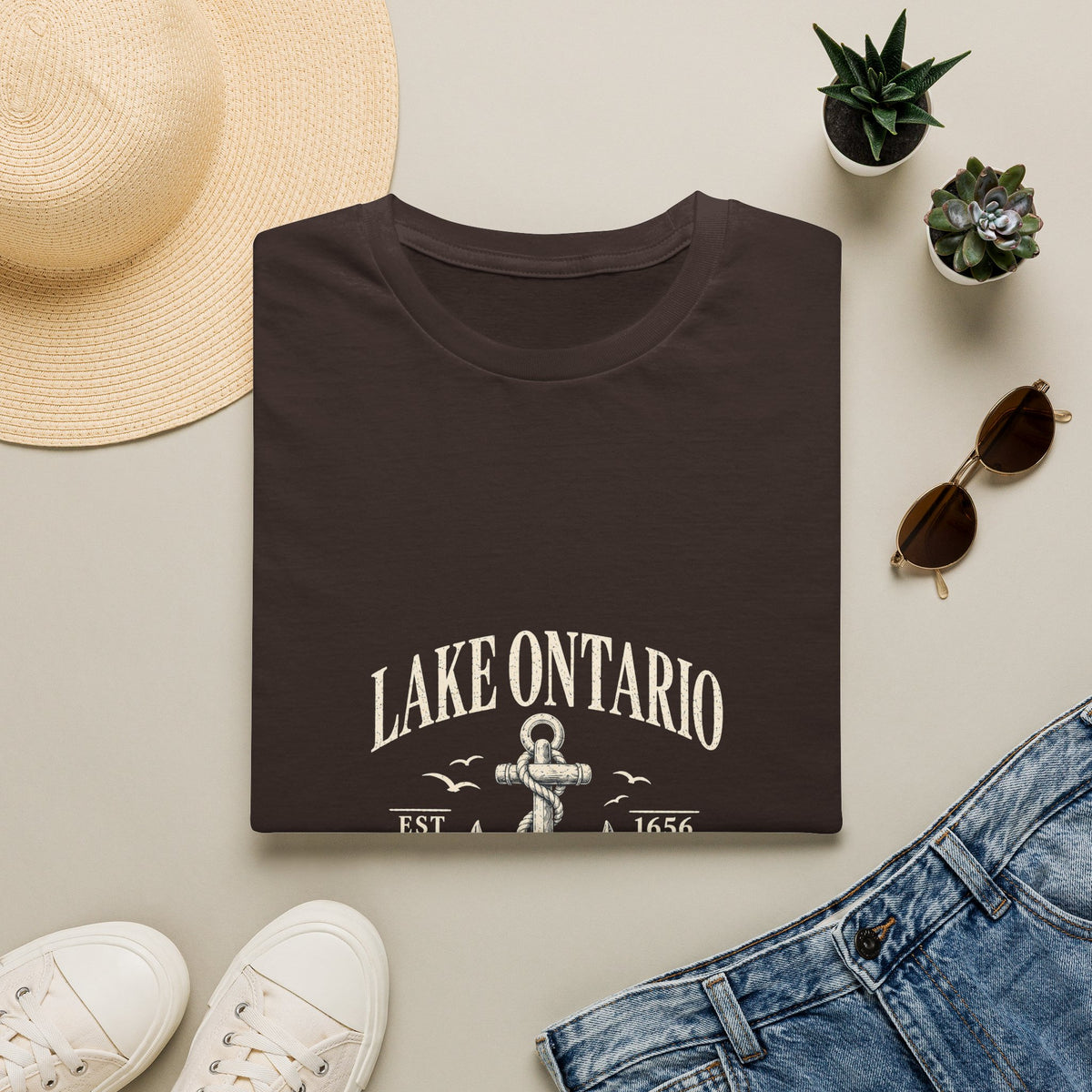 Anchor Graphic T‑Shirt — “I Am Onward” Nautical Vintage Tee