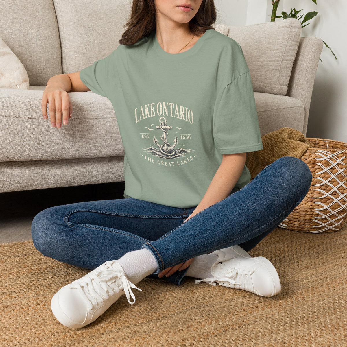 Anchor Graphic T‑Shirt — “I Am Onward” Nautical Vintage Tee