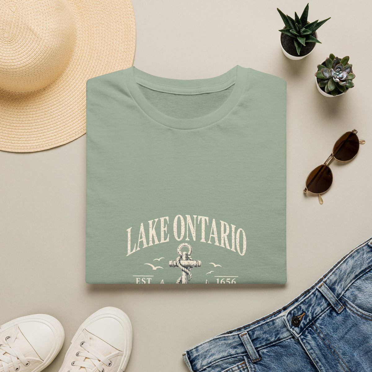 Anchor Graphic T‑Shirt — “I Am Onward” Nautical Vintage Tee