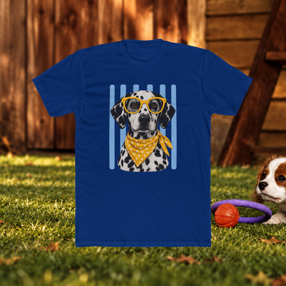 Dalmatian Sunglasses T-Shirt — Cute Dog Graphic Tee