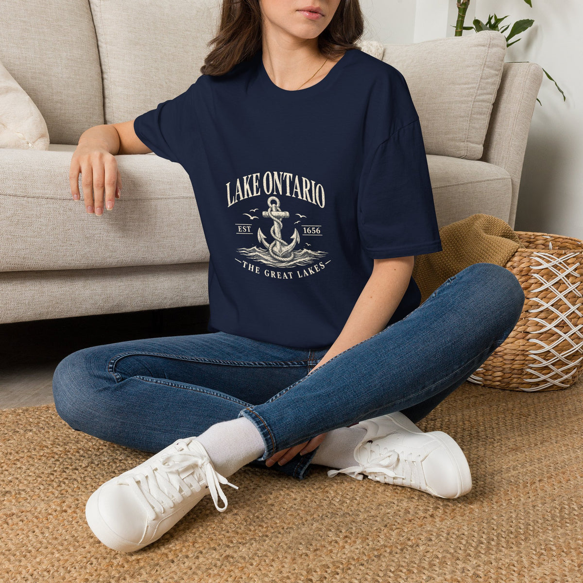 Anchor Graphic T‑Shirt — “I Am Onward” Nautical Vintage Tee
