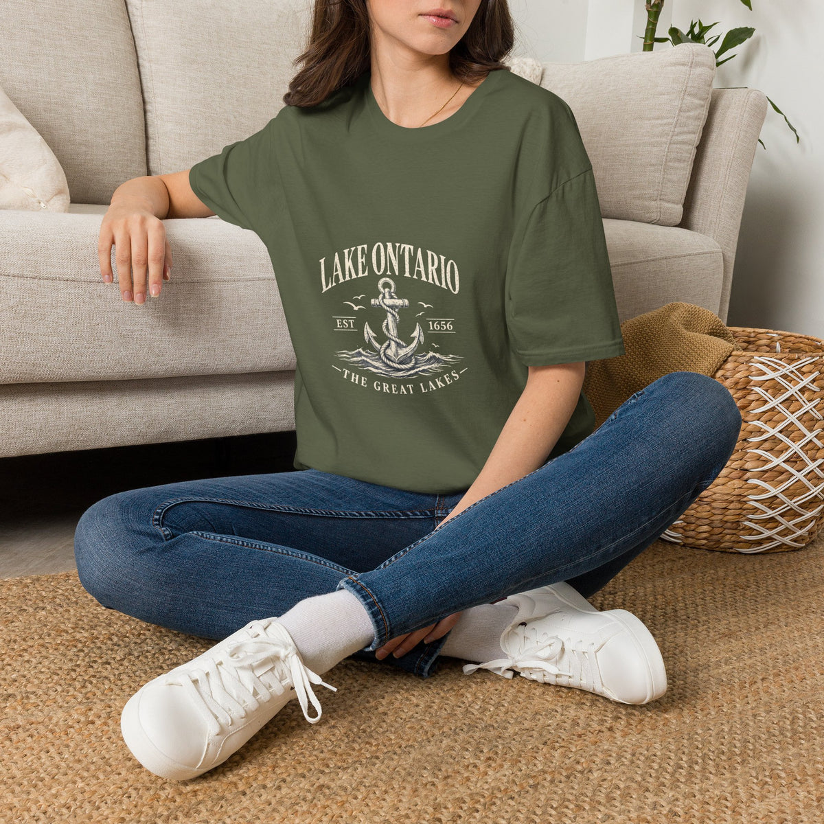Anchor Graphic T‑Shirt — “I Am Onward” Nautical Vintage Tee