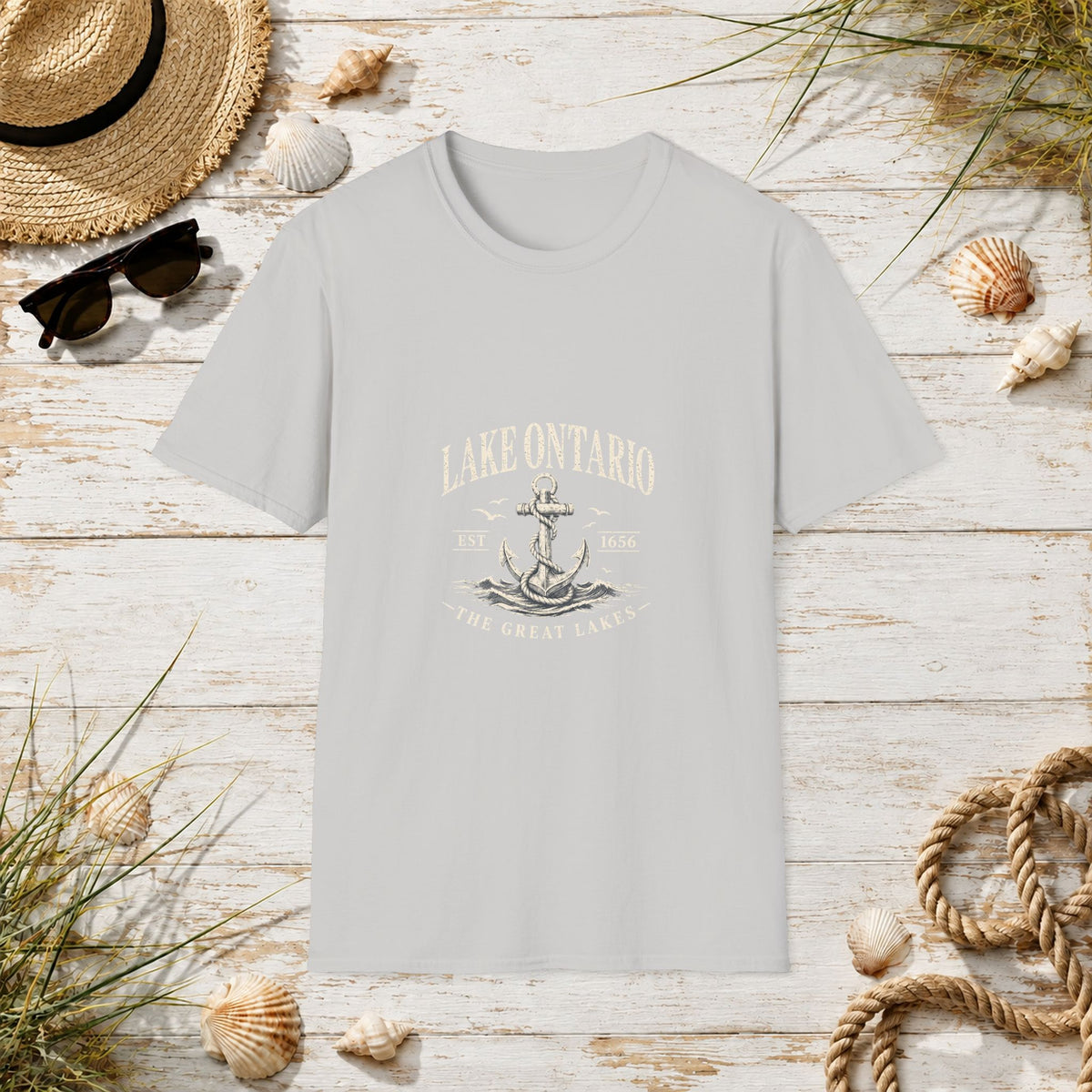 Anchor Graphic T‑Shirt — “I Am Onward” Nautical Vintage Tee