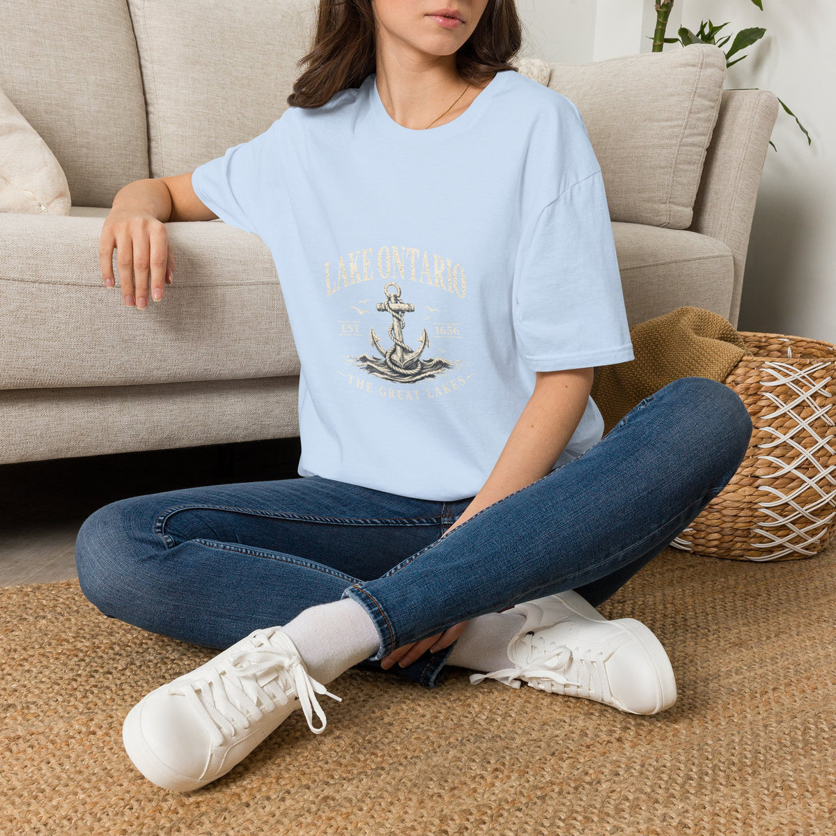 Anchor Graphic T‑Shirt — “I Am Onward” Nautical Vintage Tee