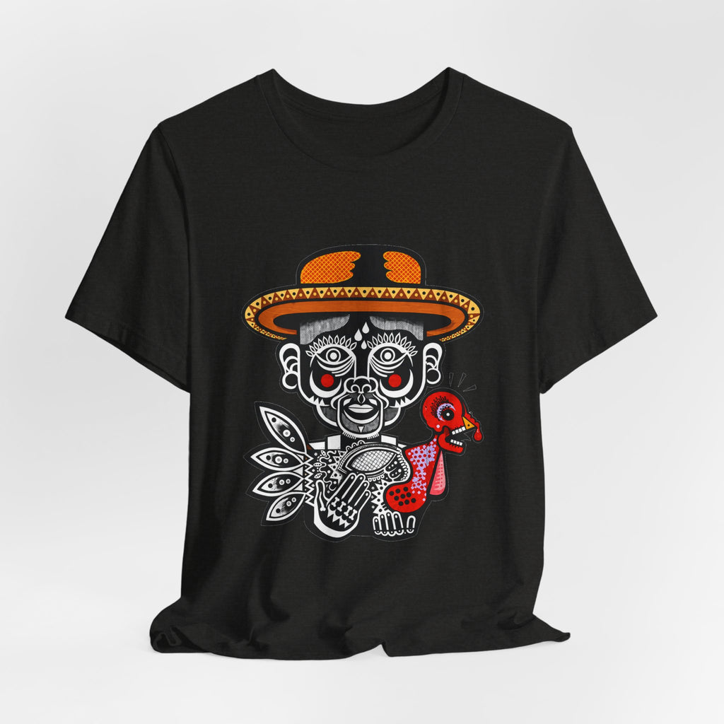 Day of the Dead Turkey Tee — Día de los Muertos Skull & Turkey Graphic Shirt