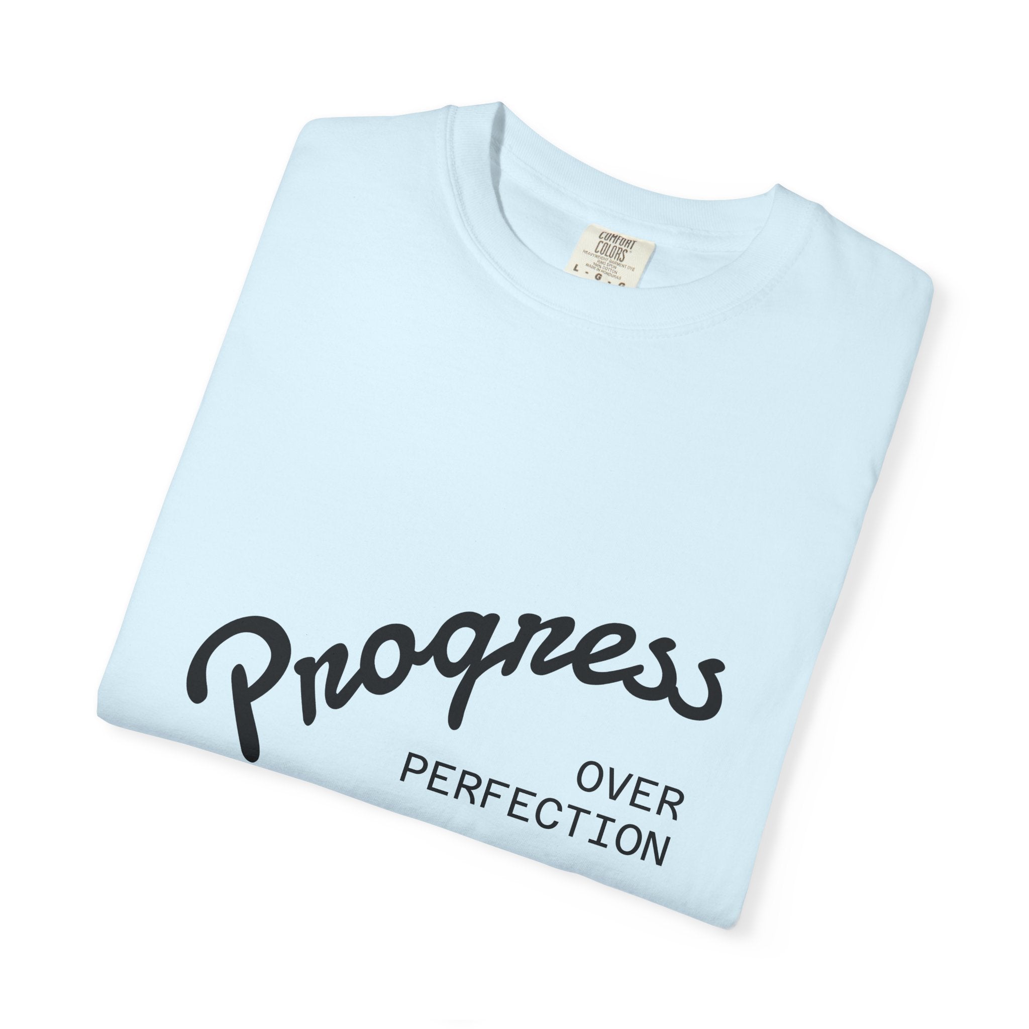 Coastal Harmony T-Shirt — "Progress Over Perfection" Surf Graphic Tee