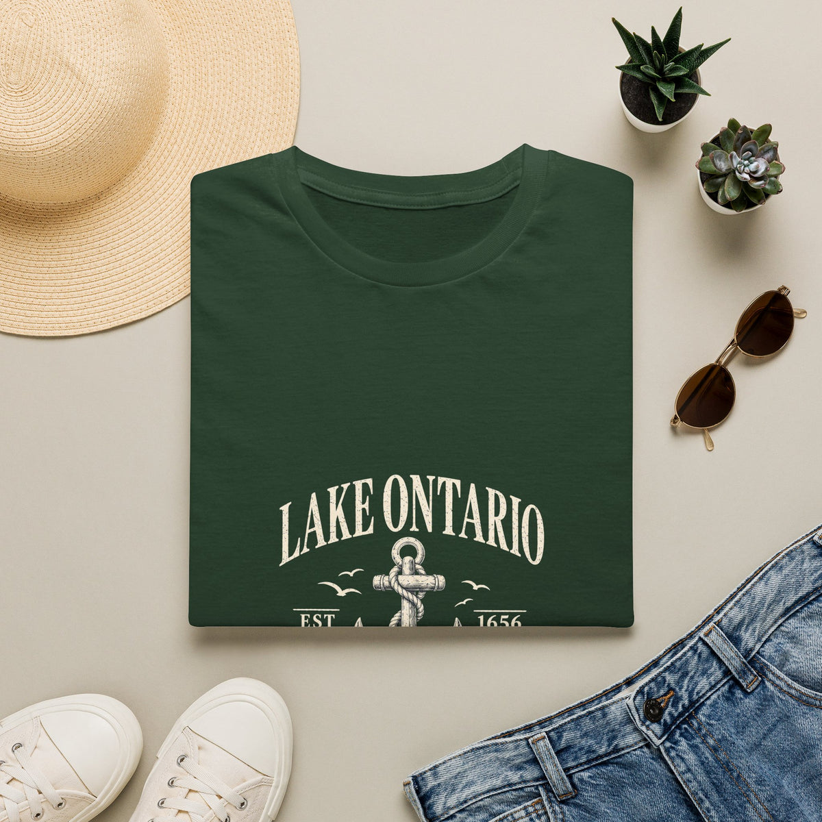 Anchor Graphic T‑Shirt — “I Am Onward” Nautical Vintage Tee