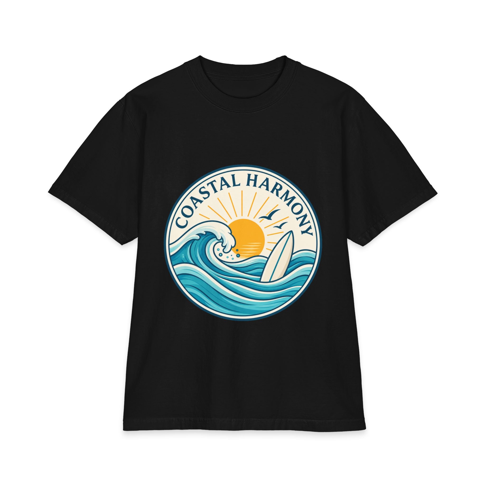 Coastal Harmony T-Shirt — Surf Sunset Graphic Tee