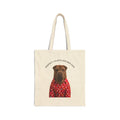 Respect Your Elder Dog Tote Bag - Cute Senior Dog Illustration Canvas Tote