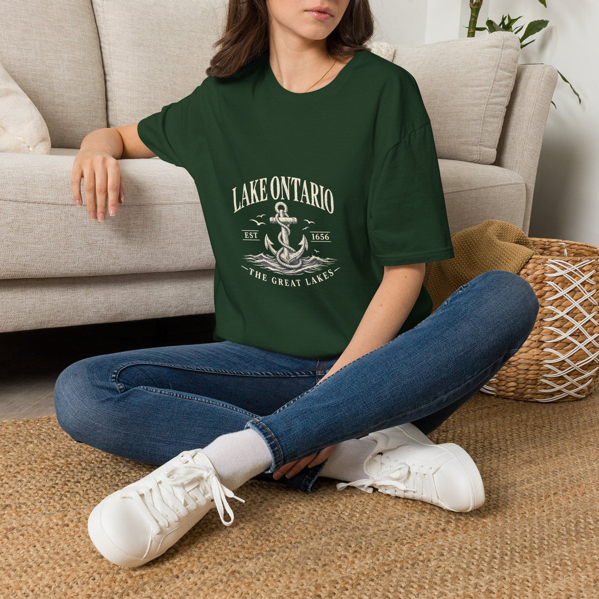 Anchor Graphic T‑Shirt — “I Am Onward” Nautical Vintage Tee