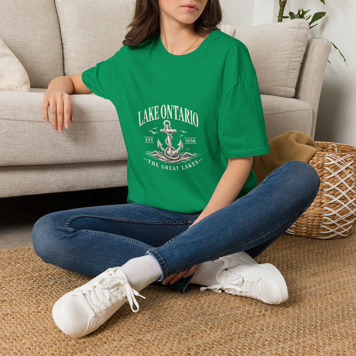 Anchor Graphic T‑Shirt — “I Am Onward” Nautical Vintage Tee