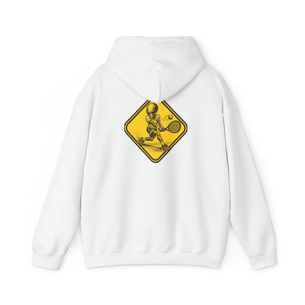 Tennis Player Warning Sign Hoodie