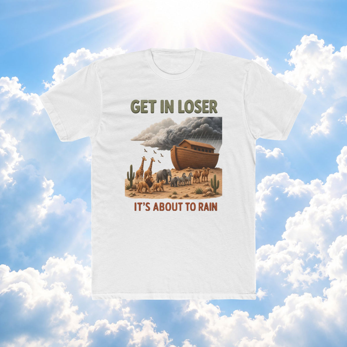 Noah's Ark 'Get in Loser' T-Shirt — Vintage Desert Ark Graphic Tee