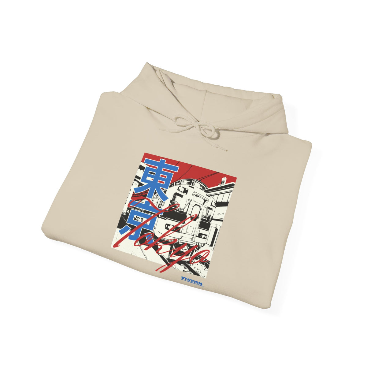 Japanese Cityscape Hoodie — Retro Vaporwave Tokyo Graphic Sweatshirt
