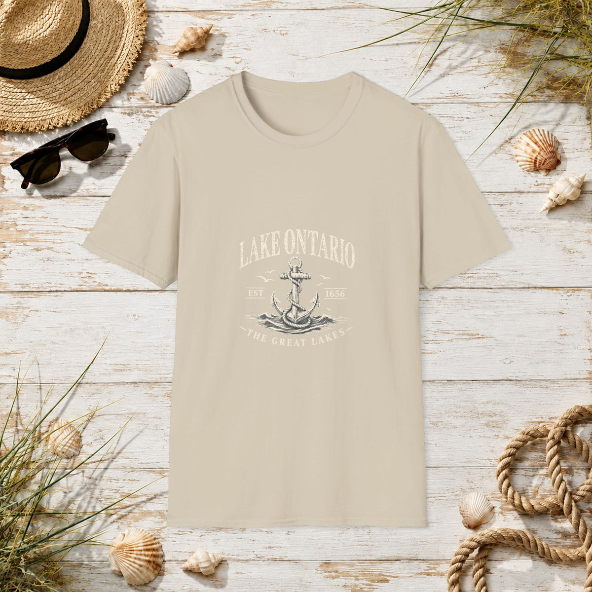 Anchor Graphic T‑Shirt — “I Am Onward” Nautical Vintage Tee